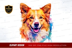 Happy corgi clipart png Product Image 1