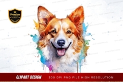 Happy corgi clipart png Product Image 1