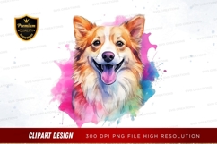 Happy corgi clipart png Product Image 1