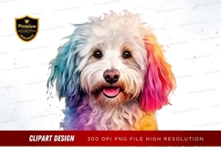 Rainbow dog clipart png Product Image 1