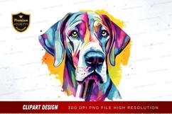 Colorful dog clipart png Product Image 1