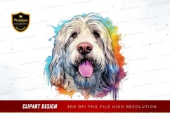 Happy sheepdog clipart png Product Image 1