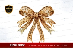 Wicker bow clipart png Product Image 1