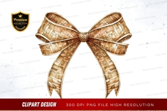Woven bow clipart png Product Image 1