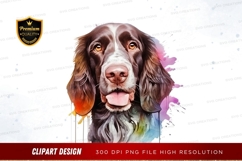 Playful dog portrait clipart png Product Image 1