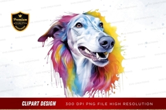 Colorful dog portrait Product Image 1