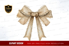 Elegant lace bow clipart png Product Image 1