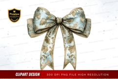 Elegant floral ribbon bow Product Image 1
