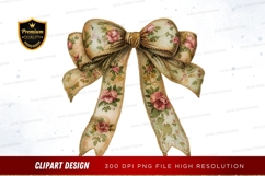 Floral bow clipart png Product Image 1