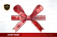 Red bow clipart png Product Image 1