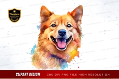 Happy corgi clipart png Product Image 1
