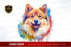 Vibrant dog portrait clipart png Product Image 1