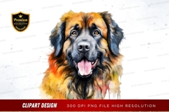 Happy leonberger dog clipart png Product Image 1