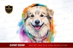 Happy dog with colorful background Product Image 1
