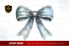 Elegant glitter bow clipart png Product Image 1
