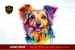 Vibrant dog clipart png Product Image 1