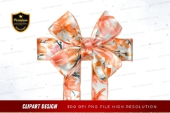 Floral bow clipart png Product Image 1