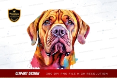 Colorful dog portrait clipart png Product Image 1