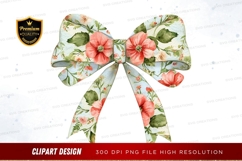 Floral bow clipart png Product Image 1