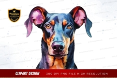 Colorful dog portrait clipart png Product Image 1