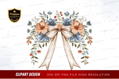 Floral bow clipart png Product Image 1