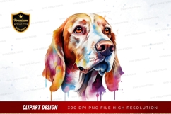 Colorful dog portrait clipart png Product Image 1