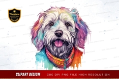 Rainbow dog clipart png Product Image 1