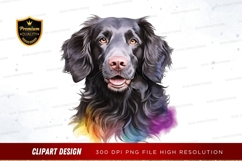 Happy black dog clipart png Product Image 1