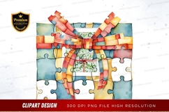 Puzzle gift box clipart png Product Image 1