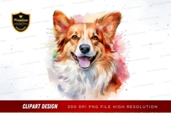 Happy corgi clipart png Product Image 1