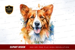 Happy corgi clipart png Product Image 1