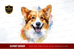Happy corgi clipart png Product Image 1