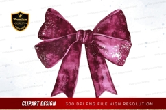 Elegant purple bow clipart png Product Image 1