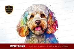 Rainbow dog clipart png Product Image 1