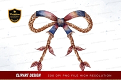 Autumnal bow clipart png Product Image 1