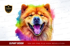 Vibrant dog clipart png Product Image 1