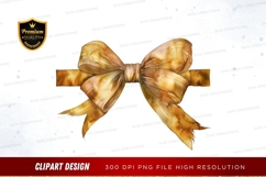 Golden ribbon clipart png Product Image 1