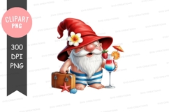 Cheerful gnome on vacation Product Image 1