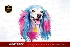 Colorful dog clipart png Product Image 1