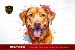 Colorful corgi clipart png Product Image 1