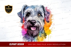 Happy dog with colorful background Product Image 1