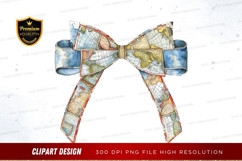 World map bow clipart png Product Image 1