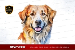 Happy dog portrait clipart png Product Image 1