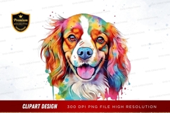 Colorful dog clipart png Product Image 1