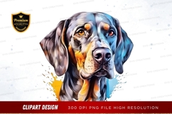 Dog portrait clipart png Product Image 1