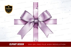 Elegant purple ribbon bow Product Image 1