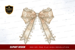 Elegant decorative bow clipart png Product Image 1