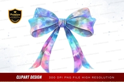 Colorful ribbon bow clipart png Product Image 1