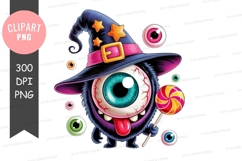 Whimsical witch eye clipart png Product Image 1