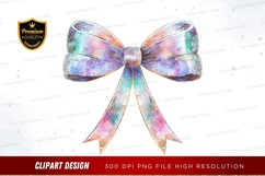 Colorful ribbon bow clipart png Product Image 1